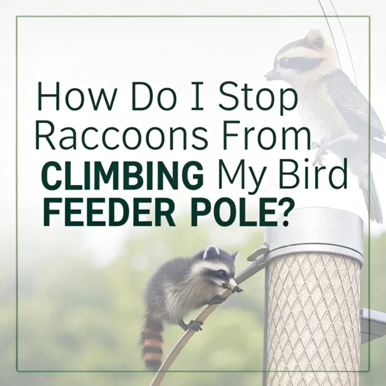 How Do I Stop Raccoons From Climbing My Bird Feeder Pole?