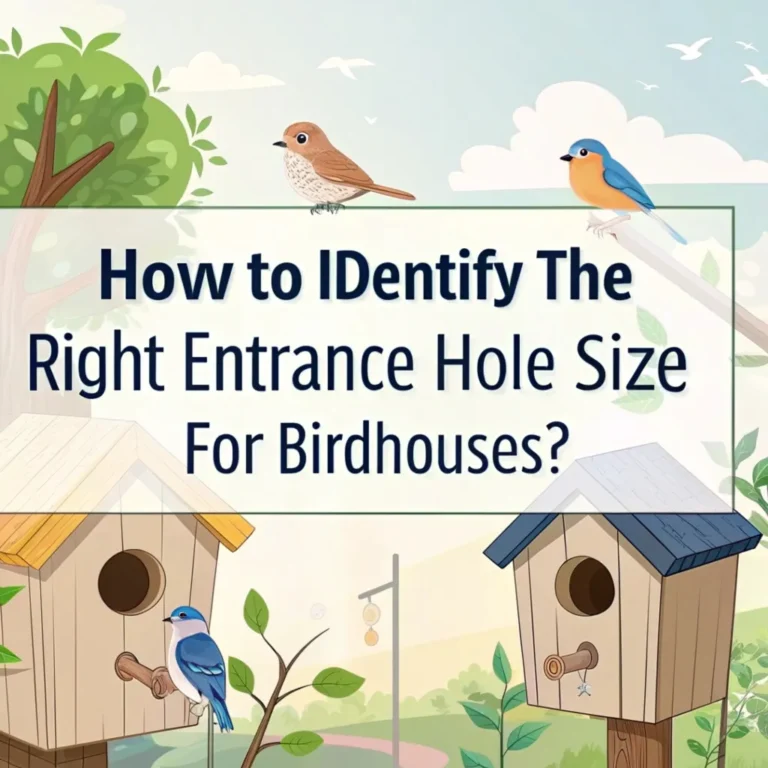 How to Identify the Right Entrance Hole Size for Birdhouses?