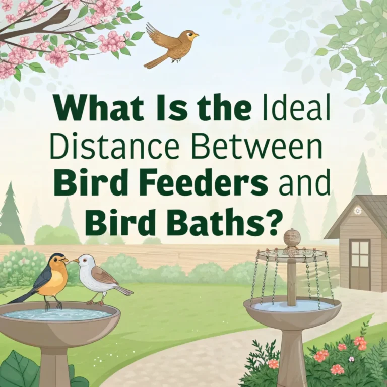 What is the Ideal Distance Between Bird Feeders and Bird Baths?