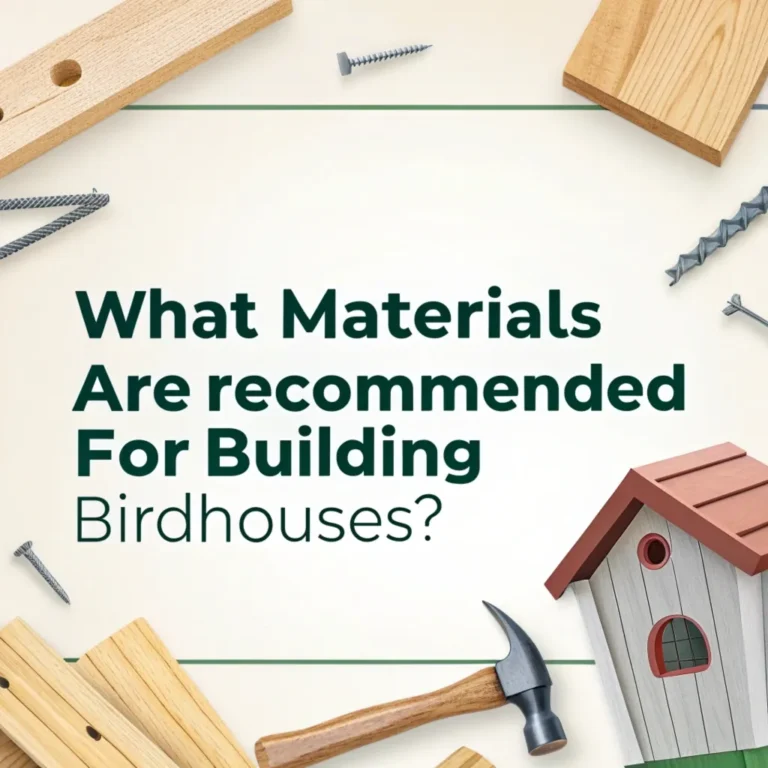 What Materials are Recommended for Building Birdhouses?