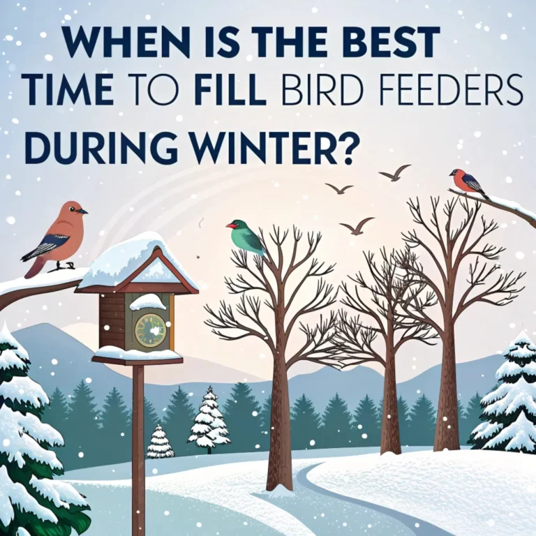 When is the Best Time to Fill Bird Feeders During Winter?