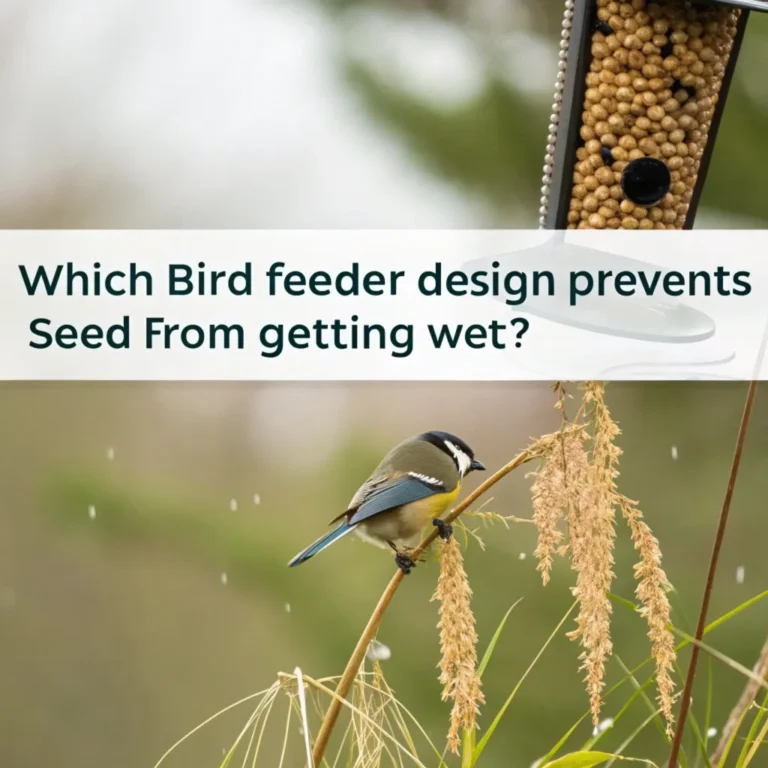 Which Bird Feeder Design Prevents Seed From Getting Wet?