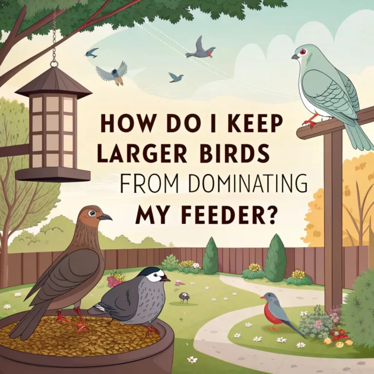 How Do I Keep Larger Birds From Dominating My Feeder?