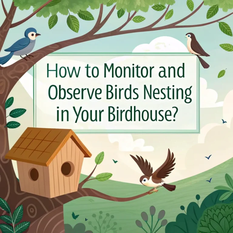 How to Monitor and Observe Birds Nesting in Your Birdhouse?