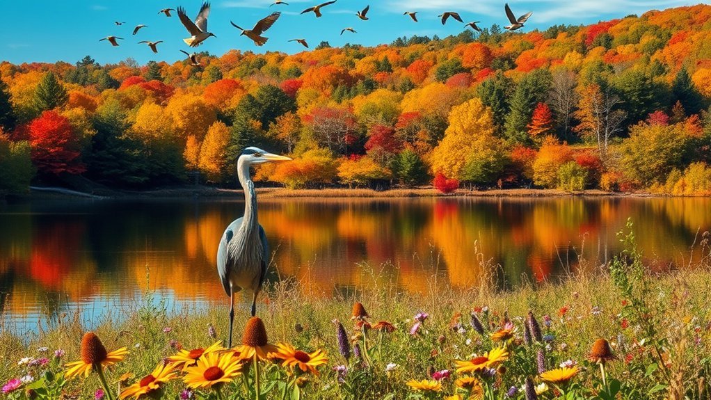 birdwatching throughout the seasons