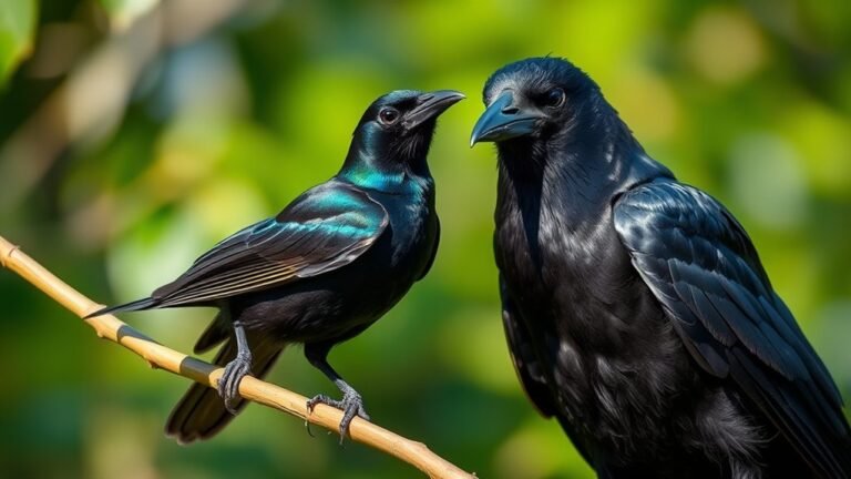 blackbird and crow differences