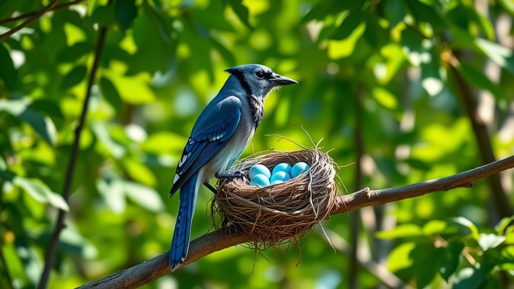 blue jay s clever nesting