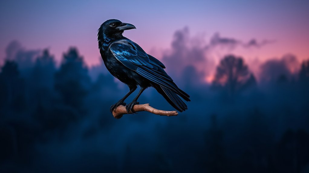 crows embody mystical qualities