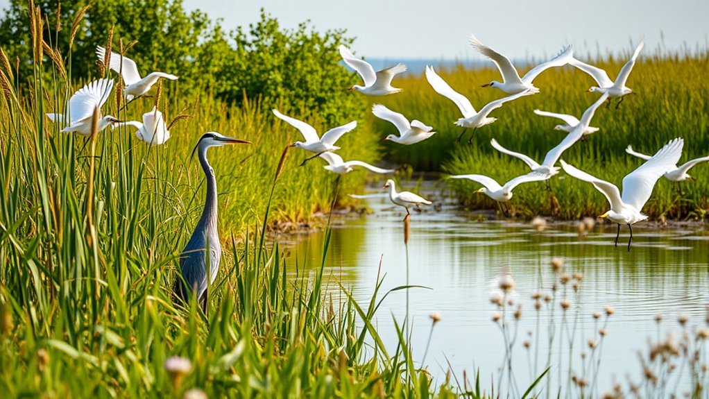 diverse avian species habitats