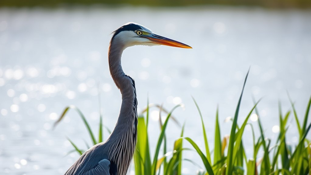 masterful fishing bird