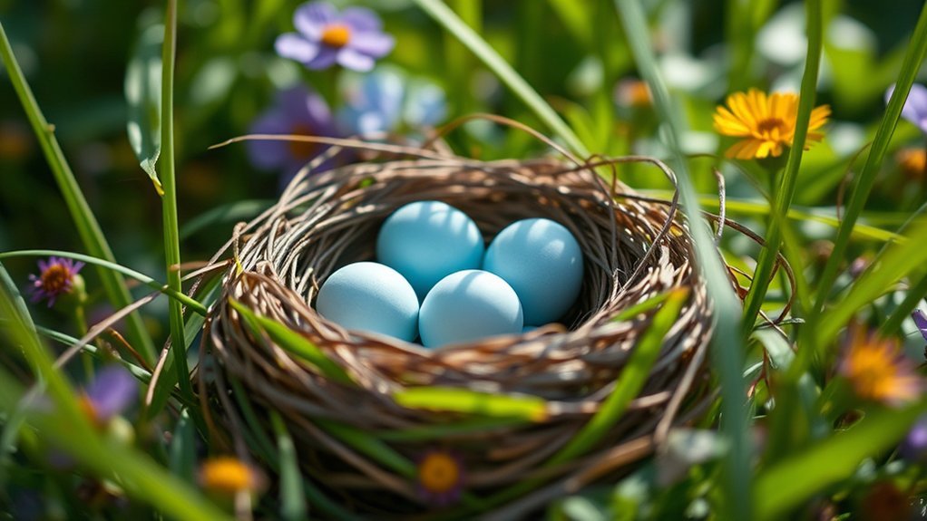 nature s vibrant blue eggs