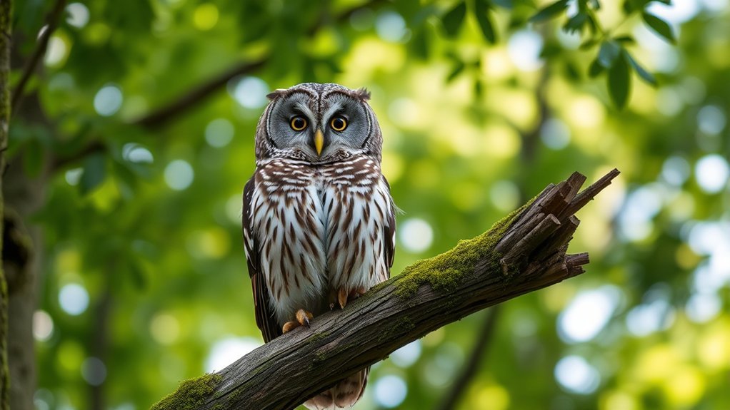 nocturnal raptor with distinct calls