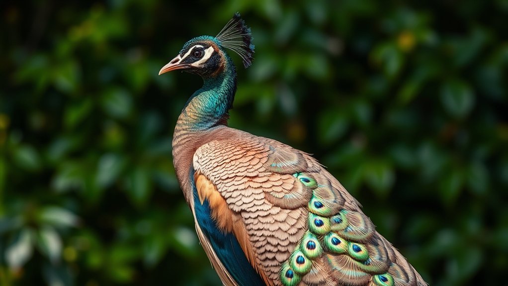 peacock female characteristics detailed