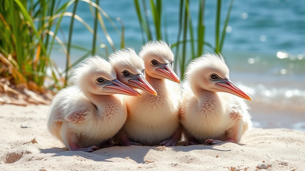 pelican chicks unique traits