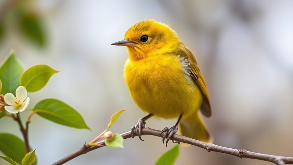 vibrant yellow songbird species